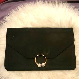 Asos black clutch